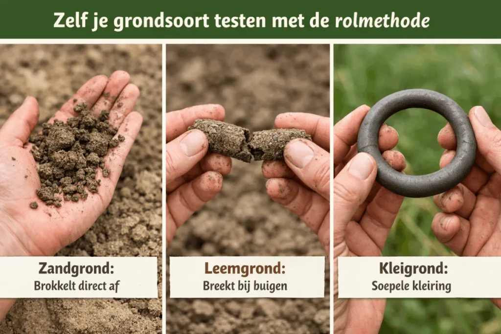 Zelf je grondsoort testen met de rolmethode